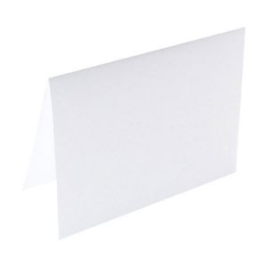 P100 White Vellum Flat Card Stock 65# – 5 1/8” x 7”