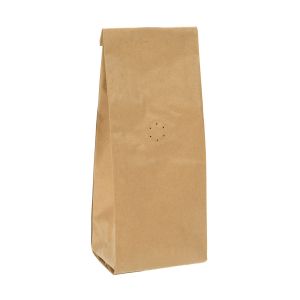 SGC1K Coated Kraft Coffee Bag with Valve - 3 1/8