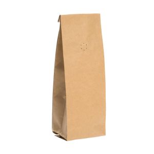 SGC2K Coated Kraft Coffee Bag with Valve - 3 3/8