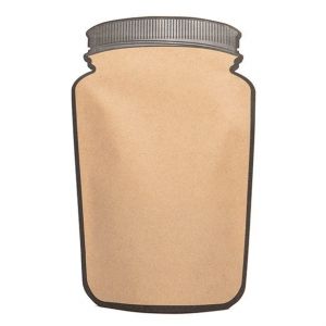 SP3K Kraft Mason Jar Shaped Pouch - 5 1/8