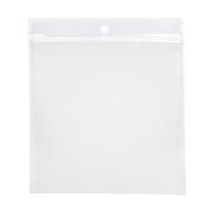 Z4R44 4 Mil Crystal Clear Zip Bags – 4” x 4” (Round Hang Hole)