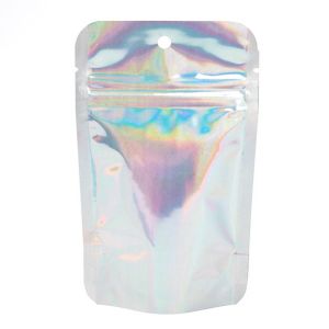 ZBGH1 Holographic Stand Up Zipper Pouch - 3 1/8