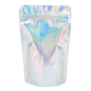 ZBGH3 Holographic Stand Up Zipper Pouch - 5 1/8