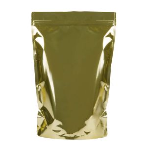 ZBGM6SG Metallized Shimmer Gold Stand Up Pouch - 9