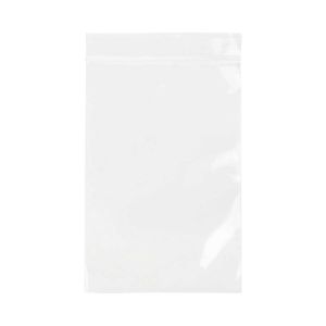 ZC45V 2 Mil Crystal Clear Zip Bags – 4” x 5” (With Vent Hole)