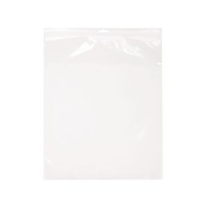 ZE1215 2 Mil Crystal Clear Zip Bags – 12” x 15” (Euro Hang Hole)