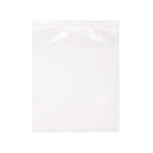 ZE1215V 2 Mil Crystal Clear Zip Bags – 12” x 15” (Euro Hang Hole - With Vent Hole)