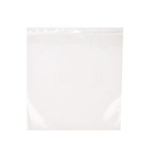 ZE12HV 2 Mil Crystal Clear Zip Bags – 12 ½” x 12 ½” (Euro Hang Hole - With Vent Hole)