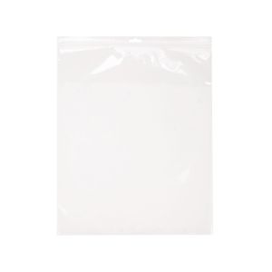 ZE1315V 2 Mil Crystal Clear Zip Bags – 13” x 15” (Euro Hang Hole - With Vent Hole)