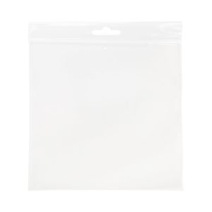 ZE44V 2 Mil Crystal Clear Zip Bags – 4” x 4” (Euro Hang Hole - With Vent Hole)