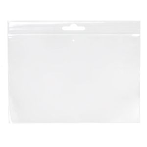 ZE64V 2 Mil Crystal Clear Zip Bags – 6” x 4” (Euro Hang Hole - With Vent Hole)