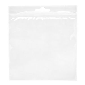 ZE66 2 Mil Crystal Clear Zip Bags – 6” x 6” (Euro Hang Hole)