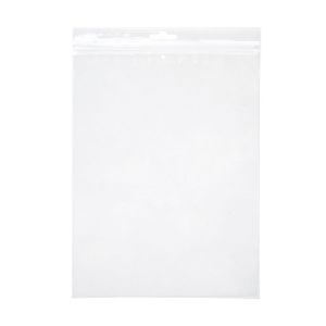 ZE68V 2 Mil Crystal Clear Zip Bags – 6” x 8” (Euro Hang Hole - With Vent Hole)