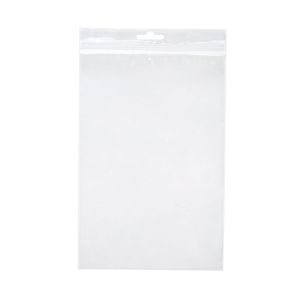 ZE69V 2 Mil Crystal Clear Zip Bags – 6” x 9” (Euro Hang Hole - With Vent Hole)