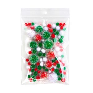 ZR57V 2 Mil Crystal Clear Zip Bags – 5” x 7” (Round Hang Hole - With Vent Hole)