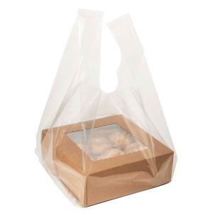 CHB1 Clear Poly Handle Bag .8 Mil - 10