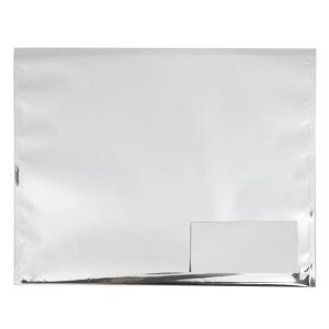 MMW129S Metallic Silver Glamour Mailer + Window - 12