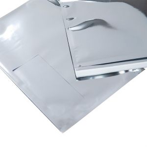 MMW96S Metallic Silver Glamour Mailer + Window - 9 1/2