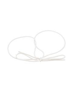 10SW Solid White Elastic Stretch Loop - 10"