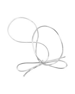14MS Metallic Silver Elastic Stretch Loop - 14"