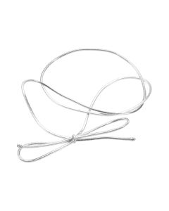 16MS 16"-  Metallic Silver Elastic Stretch Loop