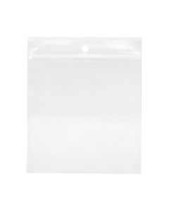 4PR44 4 Mil Polyethylene Zipper Bag – 4” x 4” (Round Hang Hole)
