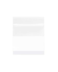 4WE23 4 Mil Polyethylene Zipper Bag – 2” x 3” (White Block)