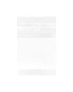 4WE34 4 Mil Polyethylene Zipper Bag – 3” x 4” (White Block)