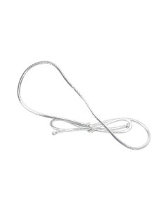 8MS 8"- Metallic Silver Elastic Stretch Loop