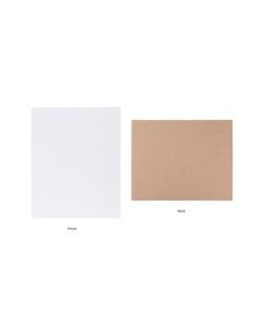 BBACS812  Single Sided White Backing Board (51pt) - 8" x 12"