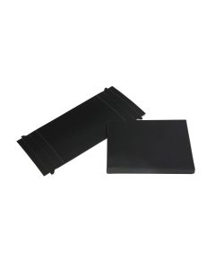 BK1 Clear-Top Card Boxes Black -   5 3/8" x 7 1/2" x 5/8"