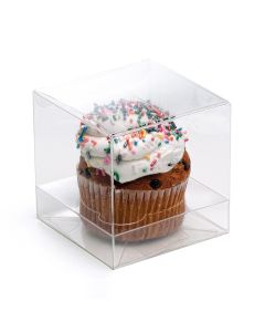 CBS208 Cupcake Box for Single Jumbo Cupcake – 4” x 4” x 4”