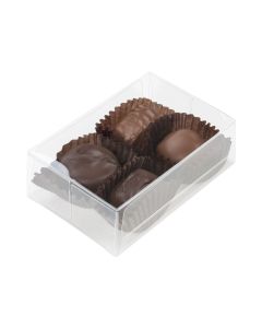 CNDY229 Chocolate & Truffle Box Set w/Insert (Holds 6 Standard Chocolates) – 2 ¾” x 4 1/8” x 1 7/16”