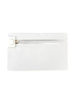 CRZ68W White Matte Child Resistant Pouch -8" x 2 7/16" x 6"