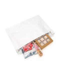 CRZ912W White Matte Child Resistant Pouch -12" X 4" X 9"