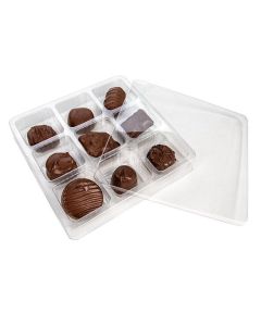 CTBS33 Candy Tackle Box Set (9 Cavities) - 5 15/16" x 5 15/16" x 1"