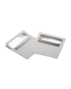 E401 Silver Foil Lined Vellum Envelope - A7 - 5 1/4" x 7 1/4"
