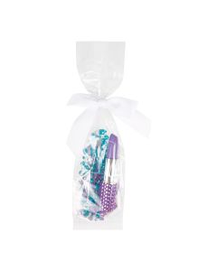 FDAGB10 Crystal Clear Side Gusset Bag – 2 ½” x 2” x 9 ¾”