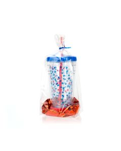 FGCC5 Flat Bottom High Clarity Gusset Bag – 4” x 3” x 10”
