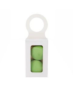 FS357W  Hanging  White Wine Bottle Box - 2 1/4" x 3 7/8" x 1 1/8"