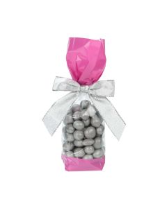 G1PK Pink Band Printed Gusset Bag - 2" x 1 7/8" x 9 1/2"