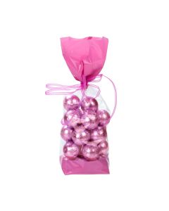 G2PK Pink Band Printed Gusset Bag - 2 5/8" x 1 7/8" x 10 3/4"