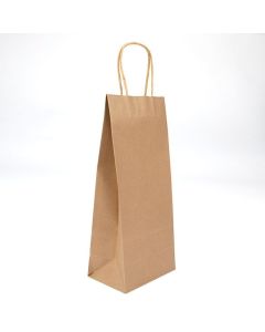 GMB3 Kraft Paper Merchandise Handle Bags - 5 7/8" x 3 9/16" x 12 5/8"