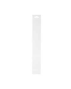 HB2H12 Crystal Clear Hanging Bags Flap Seal – 2 ¾” x 12 1/16”