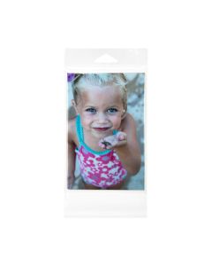 HB4X6T Crystal Clear Hanging Bags Flap Seal –4 3/8” x 6 ½”