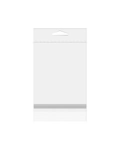 HB7B2PC Crystal Clear Hanging Protective Closure Bags  – 5 13/16” x 7 ½”