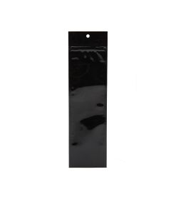 HZBB1MB Black Zip Top Hanging  Bag – 2 ½” x 9”