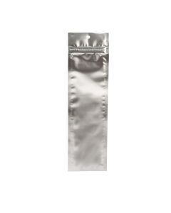 HZBB1MS Silver Zip Top Hanging  Bag – 2 ½” x 9”