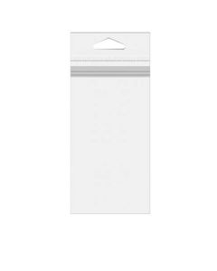 J4T Crystal Clear Jewellery Hang Bags Top Loading – 2” x 8” (Top Loading)