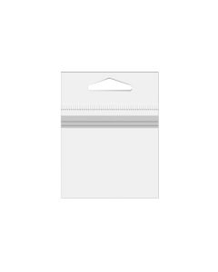 J6T Crystal Clear Jewellery Hang Bags Top Loading – 4” x 4” (Top Loading)
